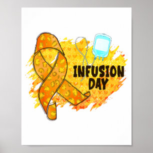 Infusionsdag Multipel Skleros Medvetenhet Orange R Poster