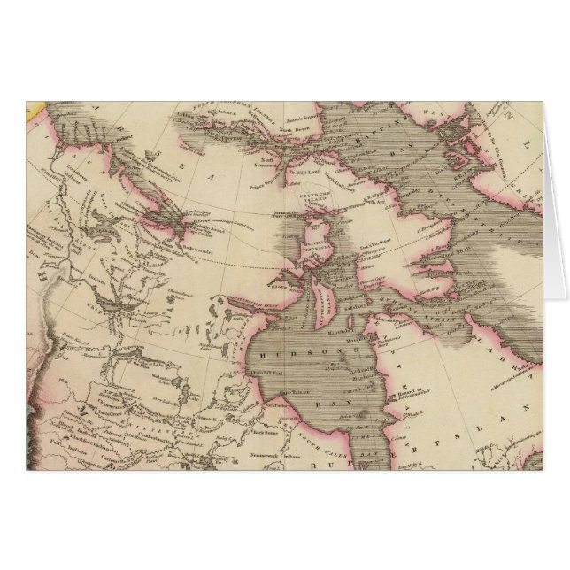 Inga amerikanska brittiska besittningar hälsningskort (Framsidan Horizontal)