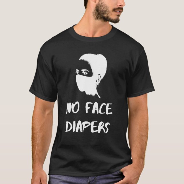 Inga Ansikte-blöjor - Mask Woman, Bioarms Virus He T Shirt (Framsida)