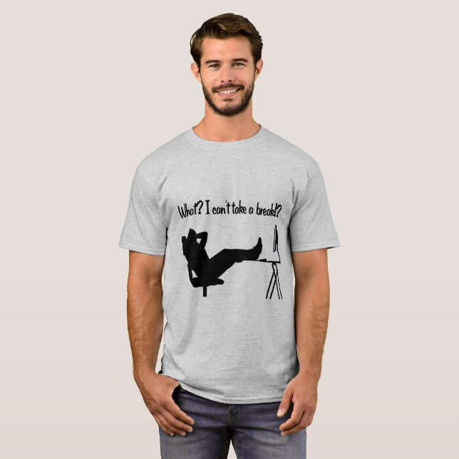 Inga avbrott tee shirt (Hel framsida)