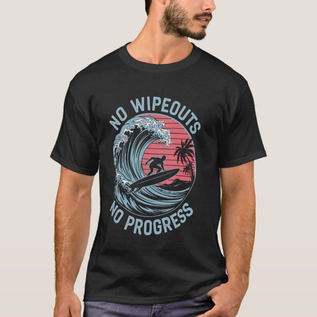 Inga avlyssningar utan förlopp, surfing Surfb T Shirt (Framsida)