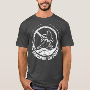 Inga bananer ombord på Funny Boating Pontoon Gift T Shirt