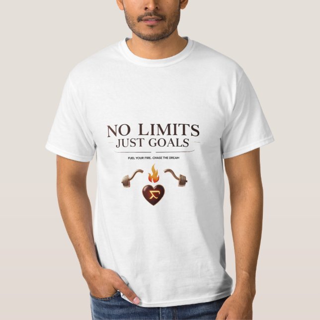 Inga begränsningar för målpilens rörelsemönster T- T Shirt (Framsida)