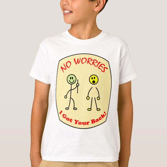 Inga bekymmer fick jag din baksida tee shirt (Framsida)