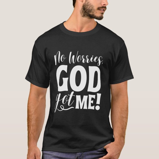Inga bekymmer Gud-Har Me African American Christia T Shirt (Framsida)