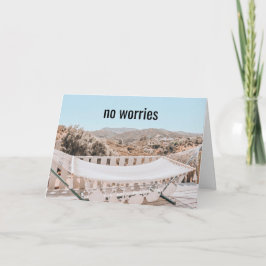 Inga bekymmer, jag har Har din rygg - Kort