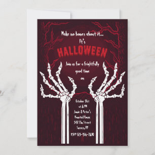 Inga Ben att Göra Halloween-inbjudan Inbjudningar