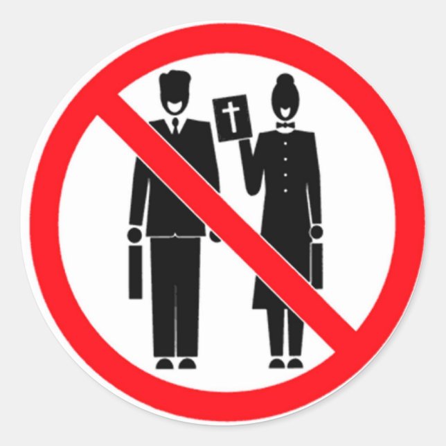 Inga bibelstötfångare runt klistermärke (Framsida)