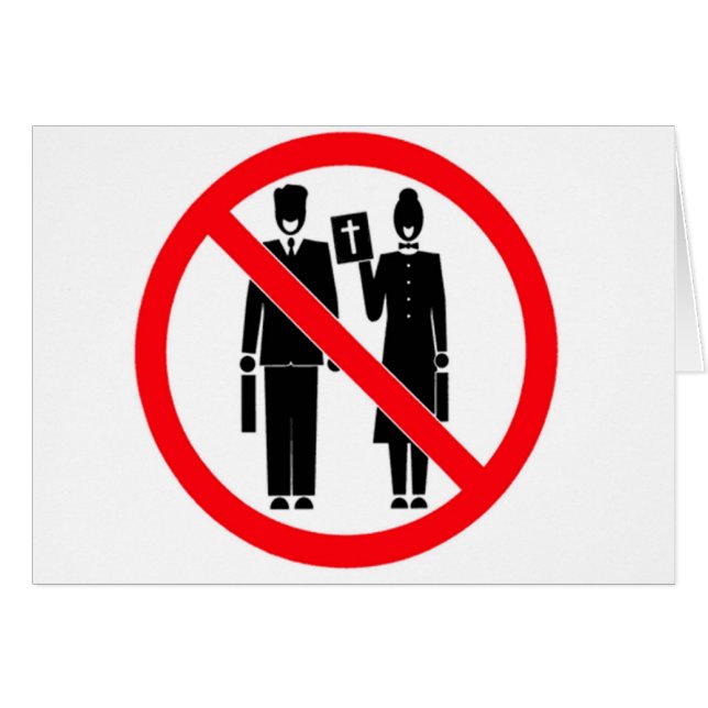 Inga bibelThumpers Hälsningskort (Framsidan Horizontal)