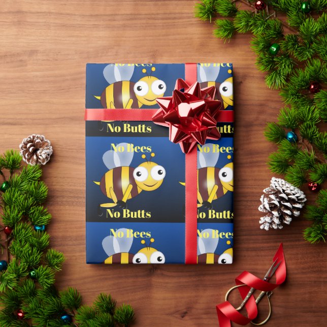 Inga bin, ingen knapp, Papper radbrytning Presentpapper (Julgåva)