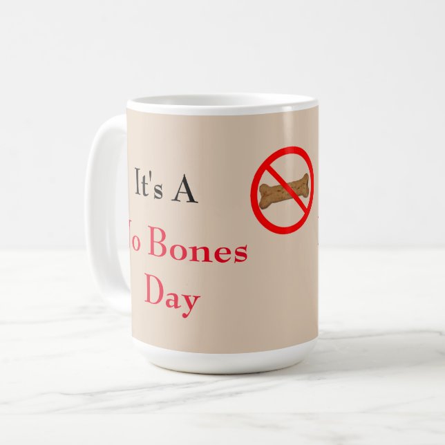 Inga boner Illustrated Coffee Mugg (Framsida vänster)
