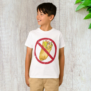 Inga burritos tillät att man undertecknade ett hum t shirt