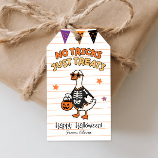 Inga busar bara gods Halloween-presenttaggar Presentetikett