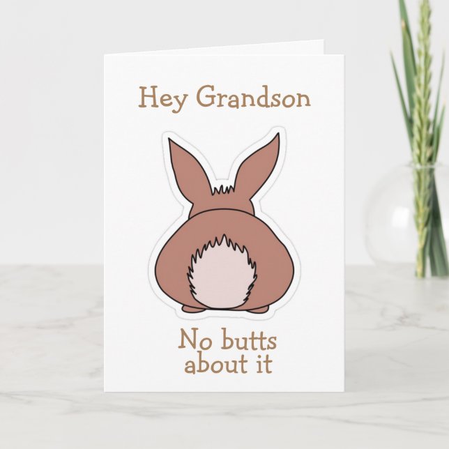 INGA "BUTTS" OM DET *GRANDSON* PÅSK HELGKORT (Framsida)