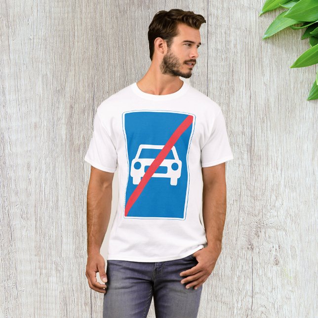Inga cars-tecken t shirt (Skapare uppladdad)