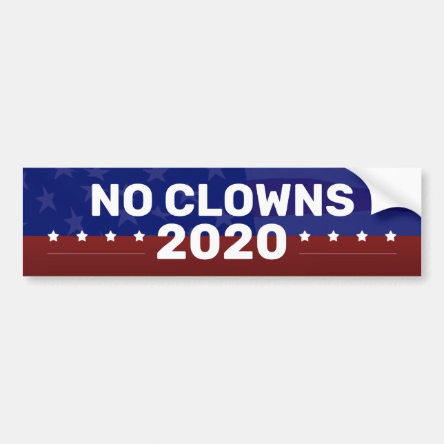 INGA CLOWNER 2020 presidents- kampanj rikliga Bildekal (Framsidan)
