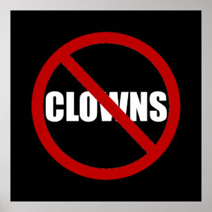 Inga clowner poster