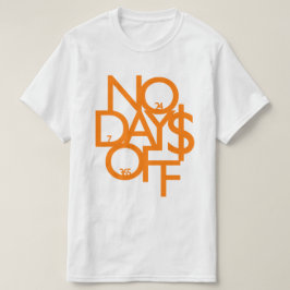 Inga dagar av Orange/vit T Shirt