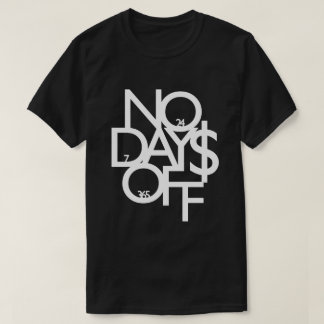 Inga dagar av svart/vitt t shirt