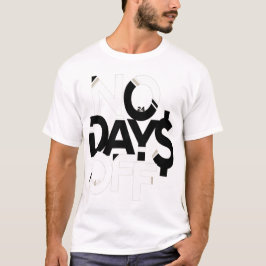 Inga dagar efter kläder: Svartvitt T-skirt T Shirt