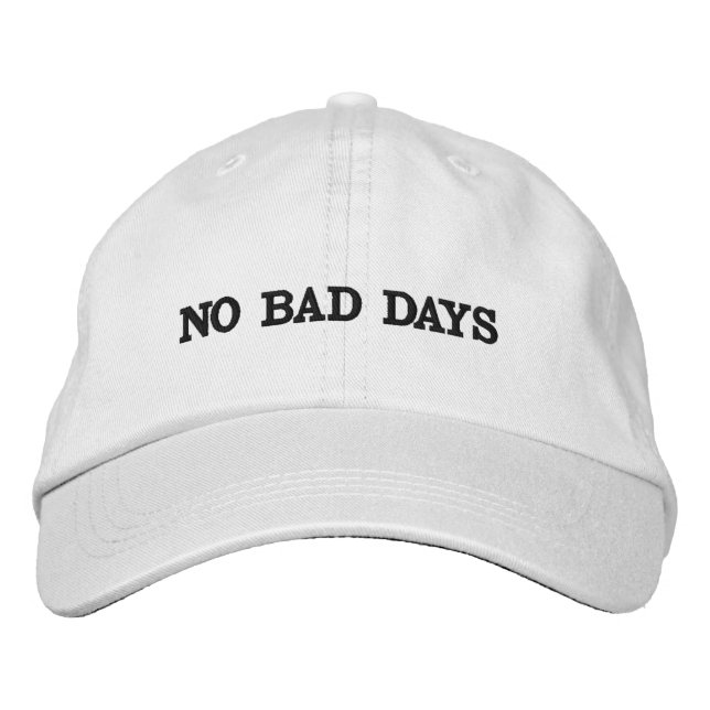Inga Dåliga Dagar Broderad Pappamössa – Minimalist Keps (Framsida)