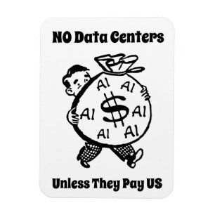 Inga datacenter om de inte betalar oss magnet