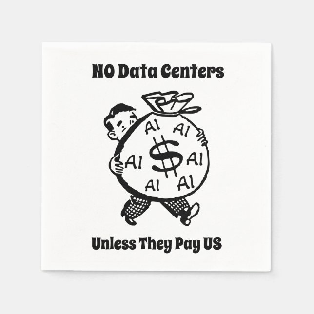 Inga datacenter om de inte betalar oss pappersservett (Framsidan)