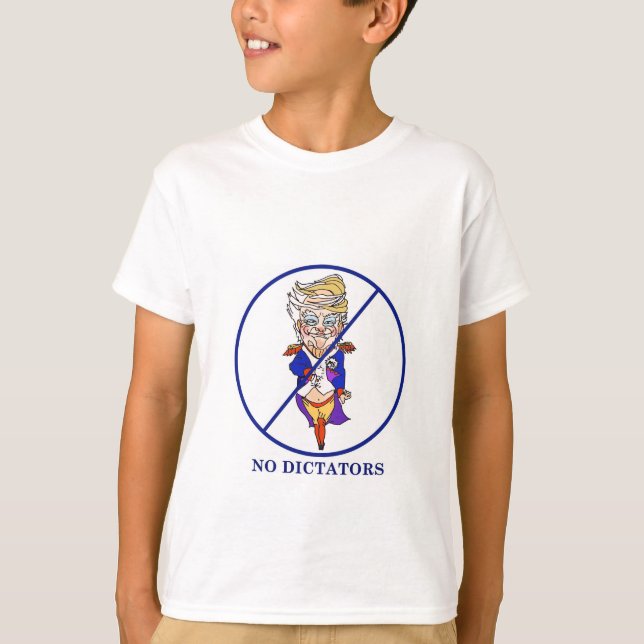 Inga diktatorer Kids T-shirt (Framsida)