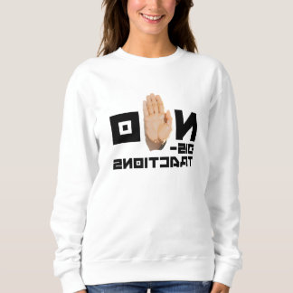 Inga distraktioner! coola spegel läsbar motivering t shirt