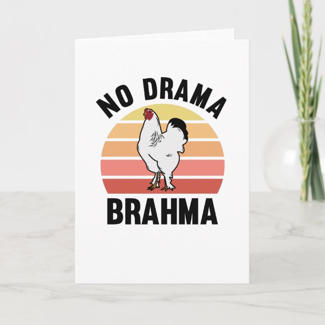 Inga Drama Brahma Chickens Tupp-kycklingägare Kort (Framsida)