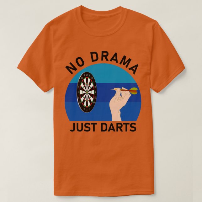 Inga Drama Darts Dart-pip. T Shirt (Design framsida)