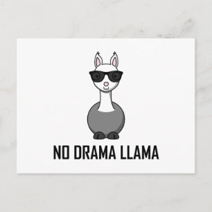Inga Drama Llama Sunglass Vykort