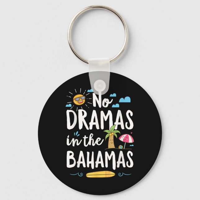 Inga Dramor I Bahamas Sommaruppehåll Strandpresent Nyckelring (Framsida)