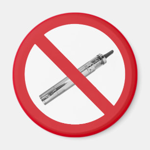 Inga ecigs-tecken magnet