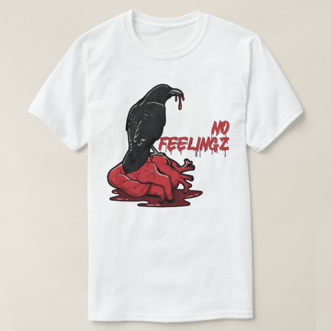 Inga egenskaper hos Bird Red Heart T Shirt (Design framsida)