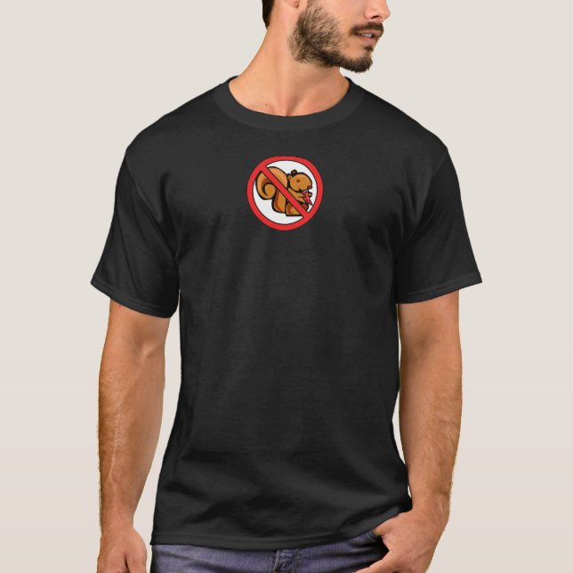 Inga ekorrar funny t-shirt (Framsida)