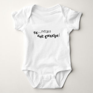 Inga elak frågar morfarspädbarn t-shirt