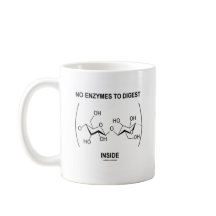 Inga enzym som smälter, insida (för cellulosa)