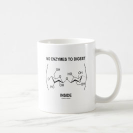 Inga enzym som smälter, insida (för cellulosa) kaffemugg
