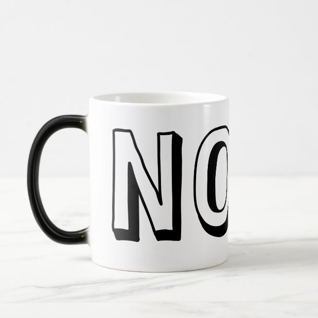 Inga farhågor om tvivel eller beklagande magisk mugg (Vänster)