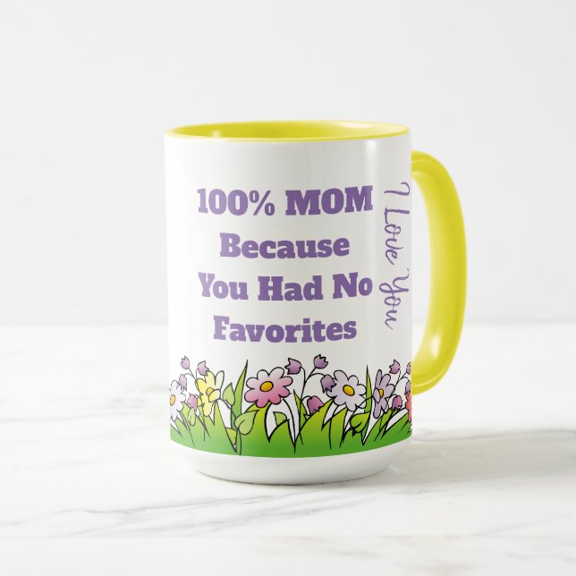 Inga favoriter  Gul 15 oz Kombomugg Mugg (Framsida höger)