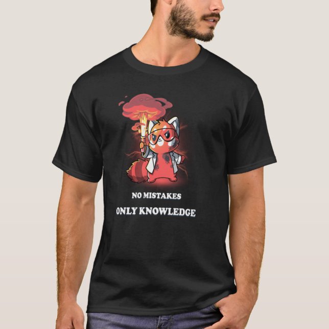 Inga fel gör bara Joke Experiment inom kunskapsvet T Shirt (Framsida)