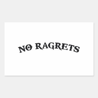 Inga felstavade avtal beklagar Tattoo Rektangulärt Klistermärke