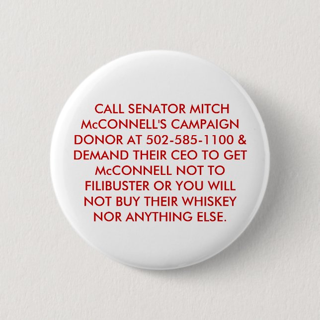 INGA FILIBUSTERS SENATOR McCONNELL. Knapp (Framsida)