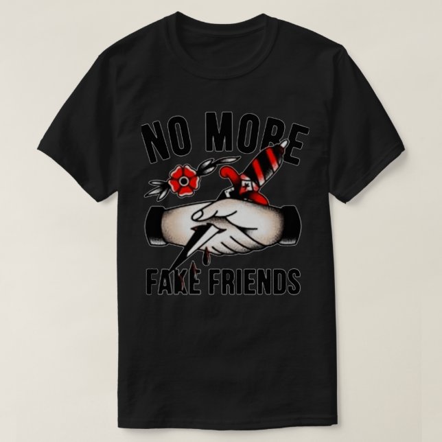 INGA FLER FAKE FRIENDS T SHIRT (Design framsida)