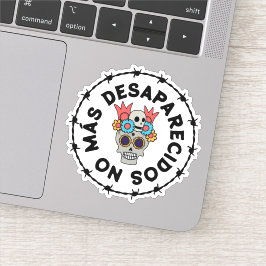 Inga fler försvunna (döskalle) klistermärken