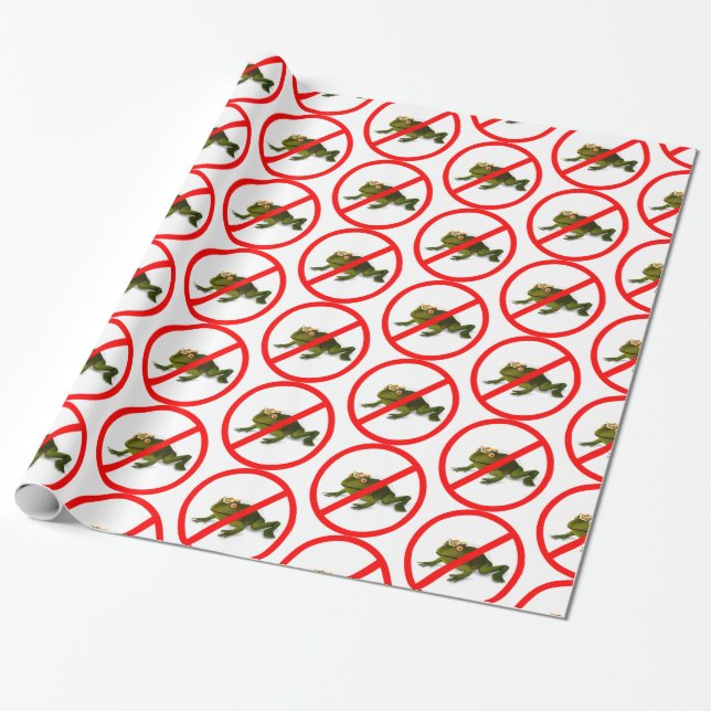 Inga fler grodor! presentpapper (Utrullad)