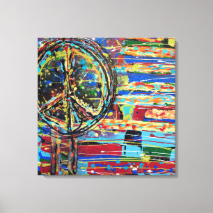 Inga fler Krig 24 x 24 Kanvastryck