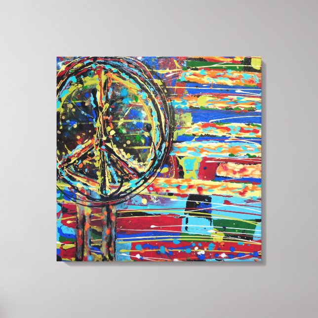 Inga fler Krig 24 x 24 Kanvastryck (Framsida)