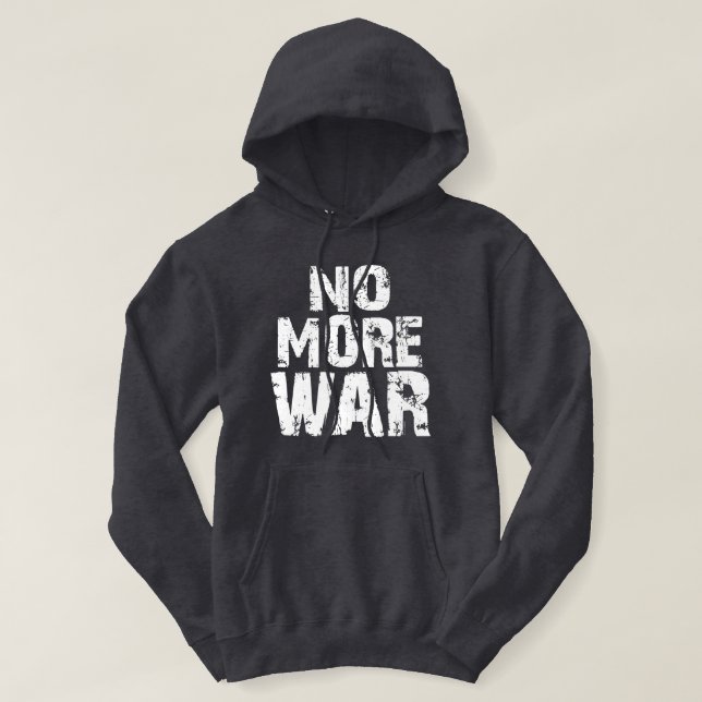 Inga fler Krig Hoodie (Design framsida)
